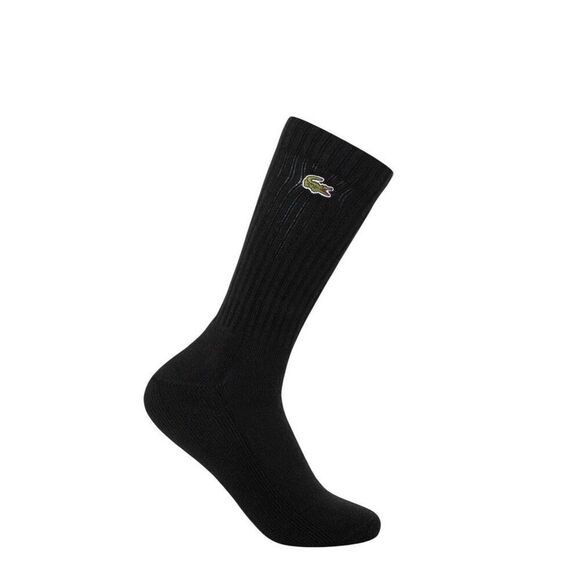 Lacoste Other - Lacoste Men’s 3-Pack Sport Socks Black Ribbed Calf Cotton Blend Iconic Croc Logo